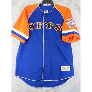 Majestic New York Mets Baseball Jersey Size M Dynasty Tag Series MLB Merchandise